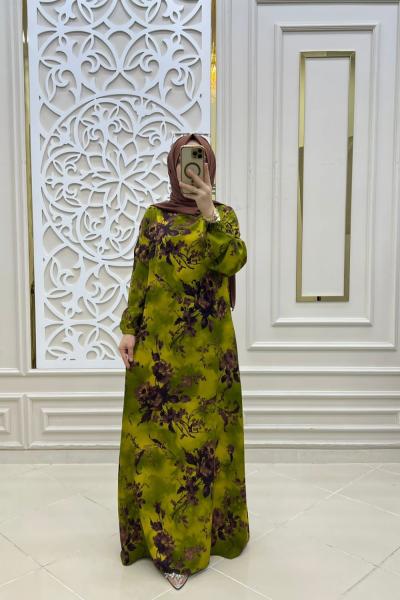 Fistan Elbisem Yağ Yeşili