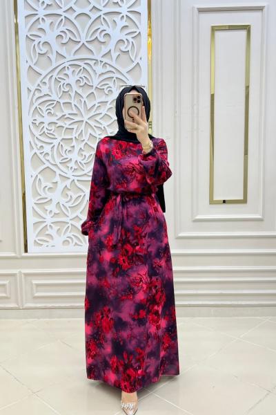 Fistan Elbisem Kırmızı Siyah