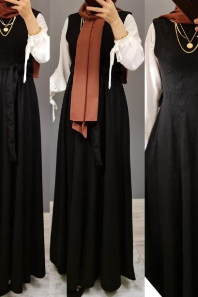 FİTİLLİ KADİFE KUMAŞ JİLE Siyah