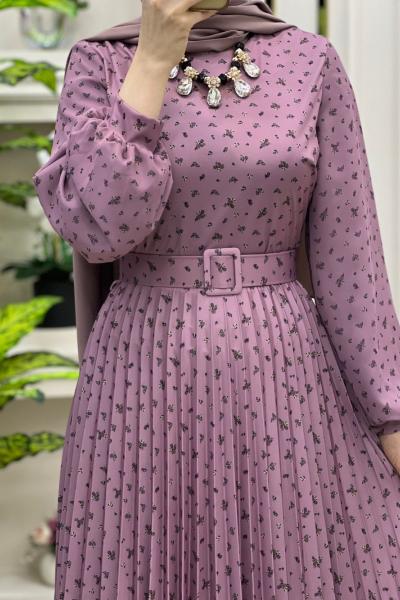 Füsun Elbise Lila