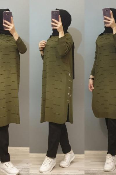 Halkalı Tuniğim Haki