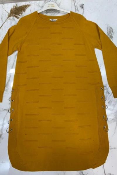 Halkalı Tuniğim Hardal Sarısı