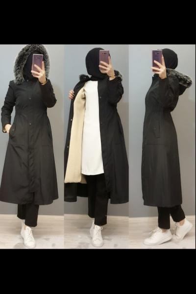 Hanımlar Harika Bir Kap Modelim  Siyah