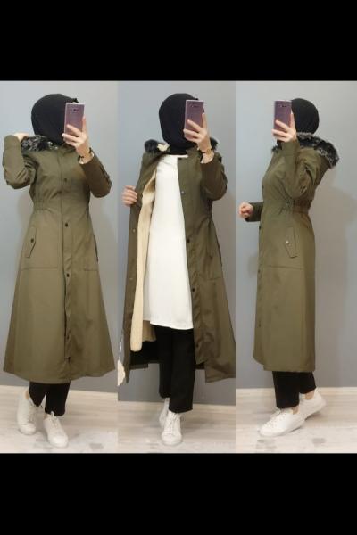 Hanımlar Harika Bir Kap Modelim Haki