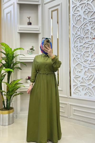 Haziran Yelekli Elbisem Yeşil