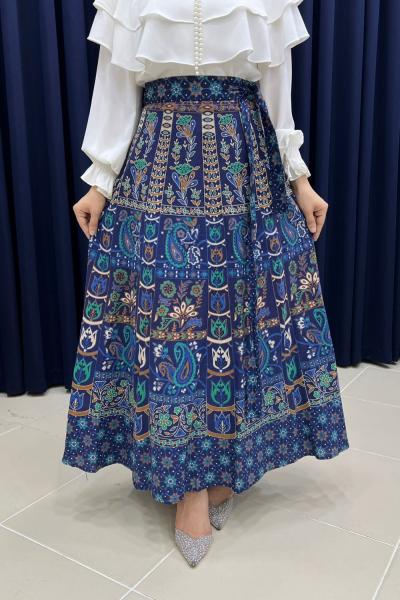 Hint etek Lale  Lacivert