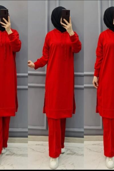 İki Iplik Esofman Takimim Kırmızı