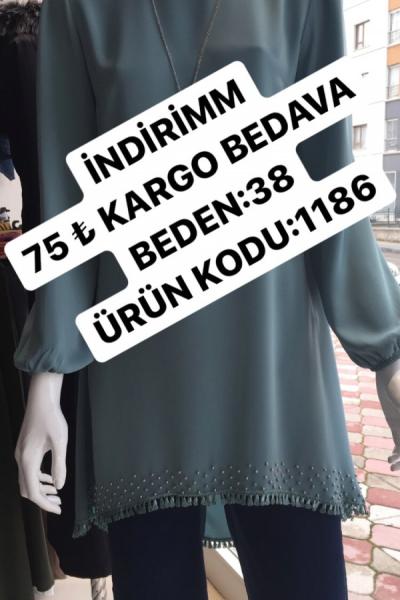 İNCİLİ TUNİK Küf Yeşili