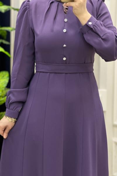 İrem Elbise Mor