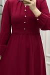 İrem Elbise Bordo