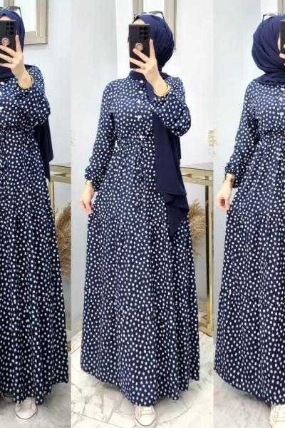 Irmak Elbisem Lacivert