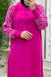 Karamel Triko Elbisem Pembe