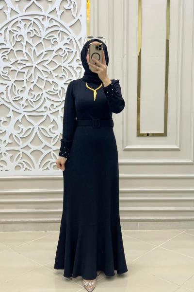 Kaşkorse Elbisem Siyah