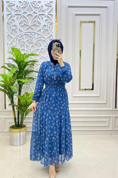 Kaşmir Elbise Mavi