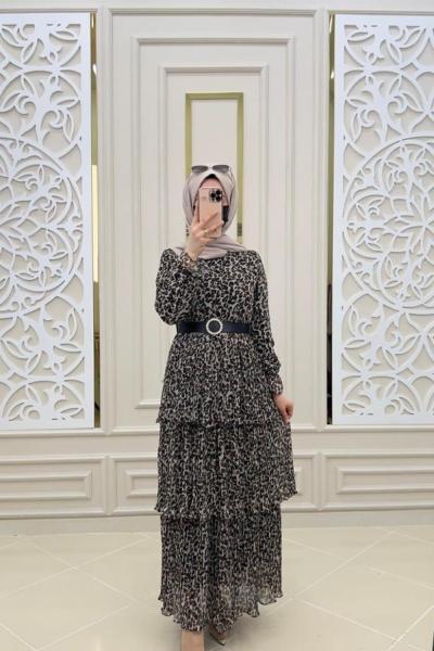 Kat Kat Leopar Elbise  Leopar