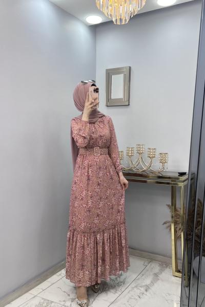 Kemer Elbise  Pembe