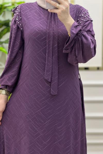 Ketrin Elbise Mor