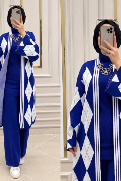 Kevser Takımım Saks Mavisi