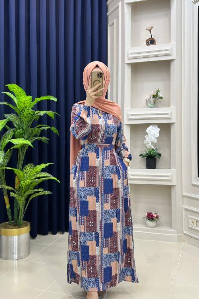 Kıvılcım Elbise Lacivert