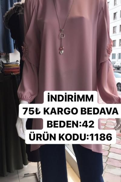 KOLLARI MODEL TUNİĞİM Açık Pembe