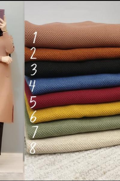 Kolu İşlemeli Cepli Tuniğim  Bordo