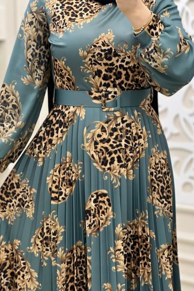 Leopar Elbisem Mint Mint Yeşili