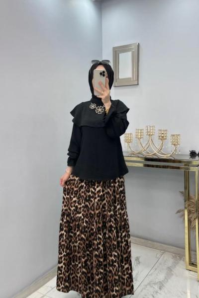 Leyla Gömlek  Siyah