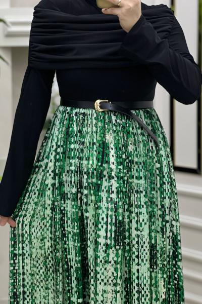 Lilyum Elbise Yeşil