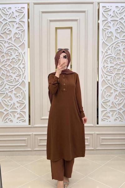 Lima Tesettür Takım  Acı Kahve