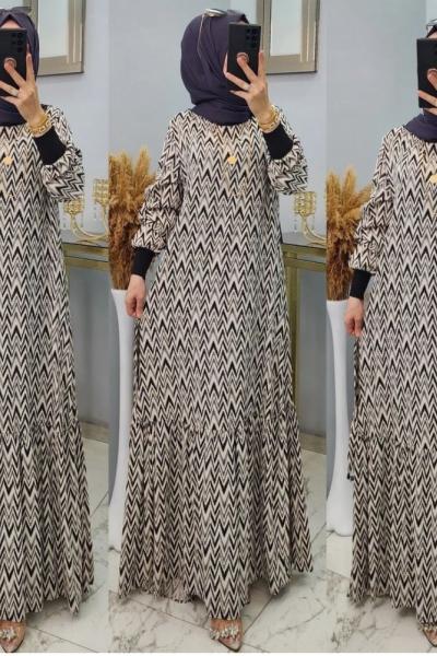 Manşet Elbisem Beyaz