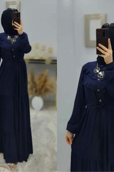 Melda Elbisem Lacivert