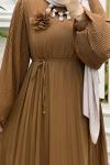 Mina Elbisem Koyu Camel
