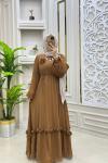 Mina Elbisem Koyu Camel