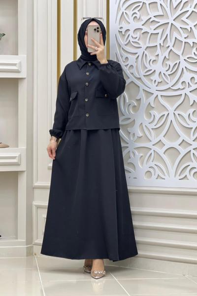 Mini Tesettür Takım  Siyah