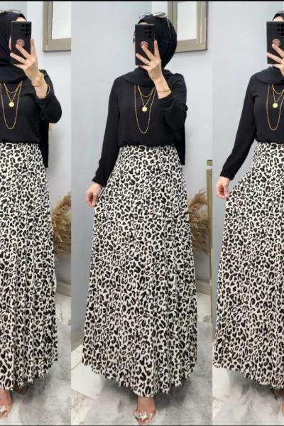 Model Eteğim Siyah Beyaz