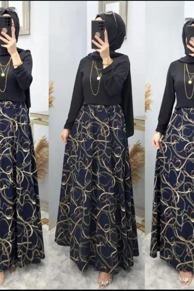 Model Eteğim Lacivert