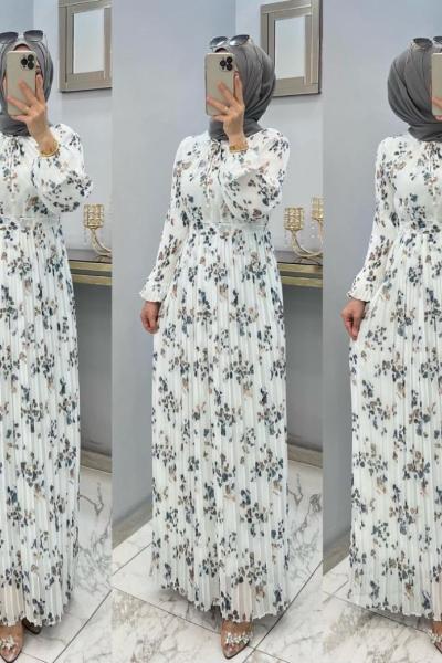 Nilüfer Elbisem Beyaz