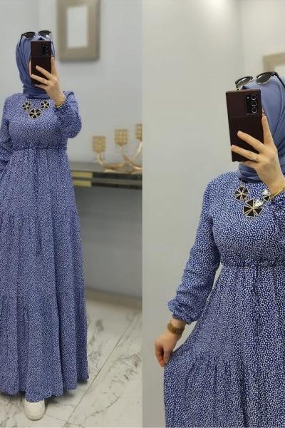 Papatya Elbisem Mavi