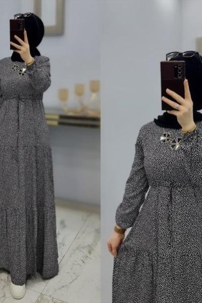 Papatya Elbisem Siyah