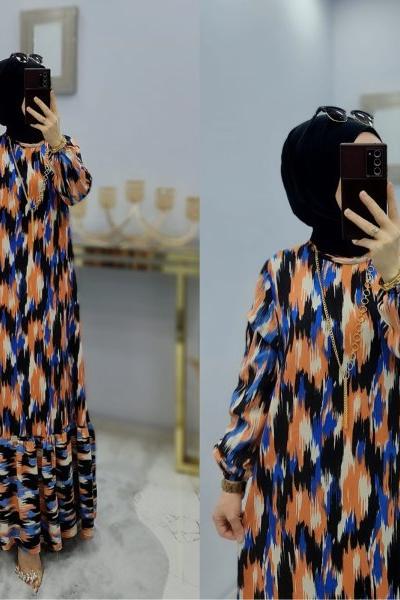 Pastel Elbisem Saks Mavisi