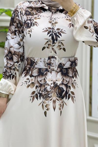 Perihan Elbise Kahverengi