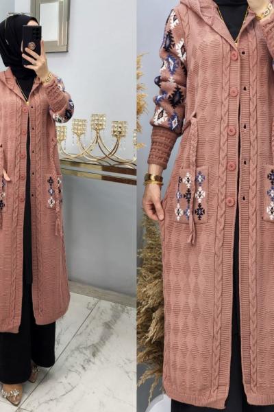 Perma Hırka  Gül Renk