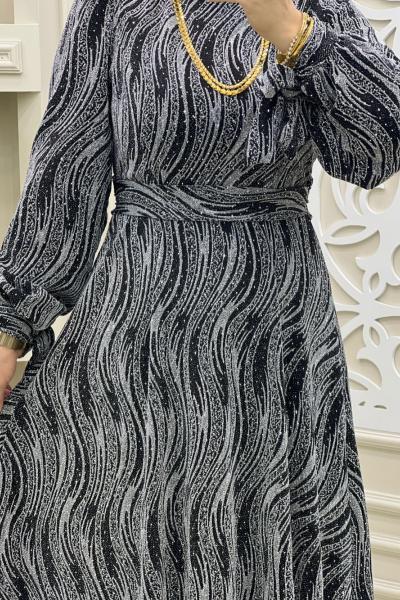 Pırıltılı Elbisem  Gri