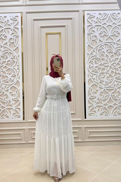 Pıtır Elbise  Beyaz