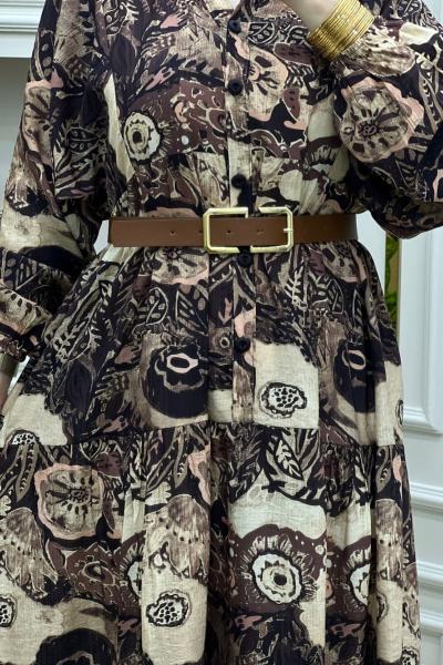 Premid Elbisem Kahverengi