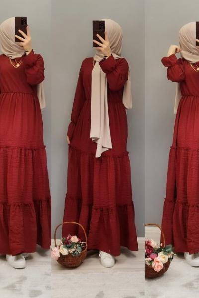 Prenses Elbisem Bordo