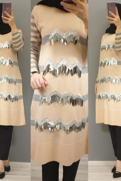 Pul Payet Tuniğim Pudra