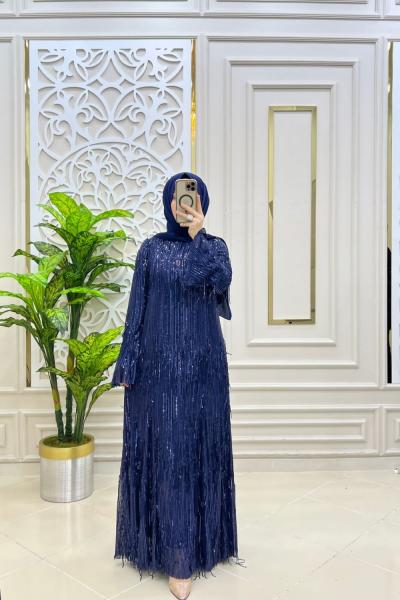 Pul Payet Elbisem Saks Mavisi
