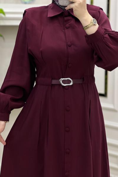 Rabiş Elbise Bordo