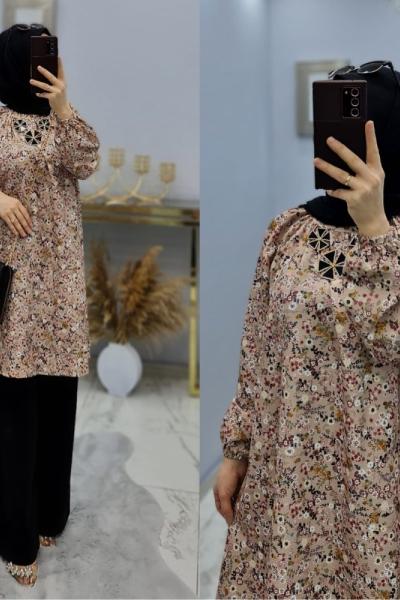 Rana Takım Yazlık Rahat Takım  Pudra